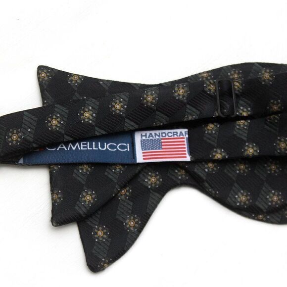 NWT Mens Self tied Bow Tie Maroon Silk Bowtie Big Butterfly bowtie S547 Gift box - Picture 11 of 15